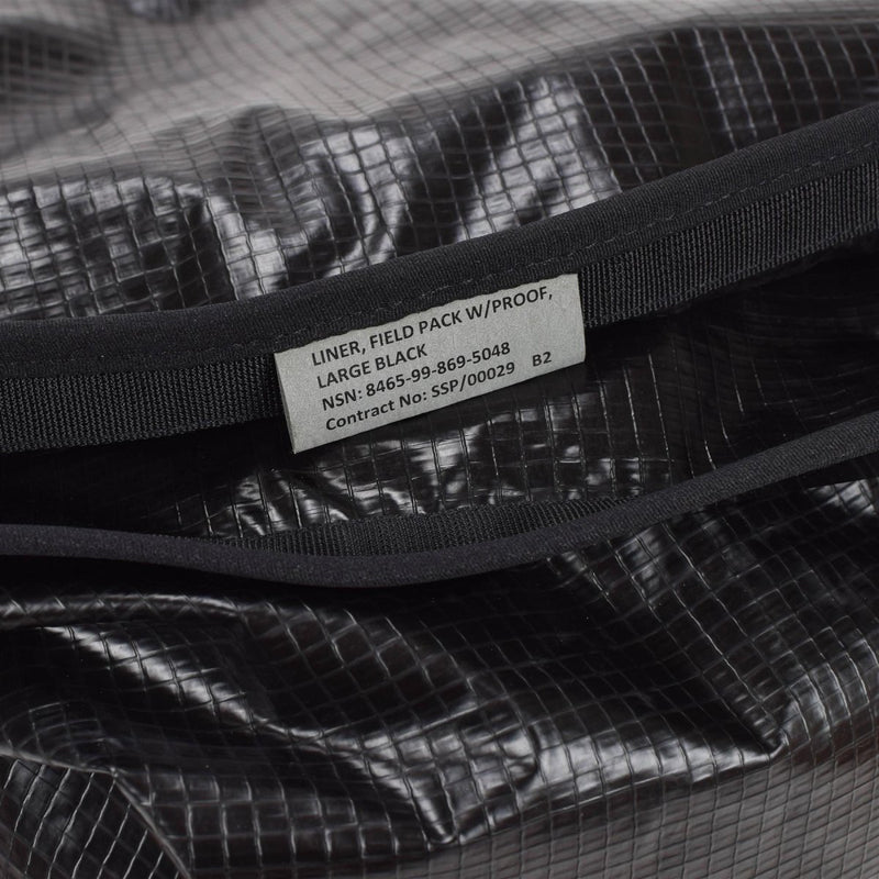 Original British Military Dry Bag 90L Rip - Stop Large 65x69cm Black - GoMilitar