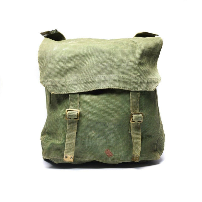 Original British Military M37 Haversack Canvas Bag Large Side Bag Olive