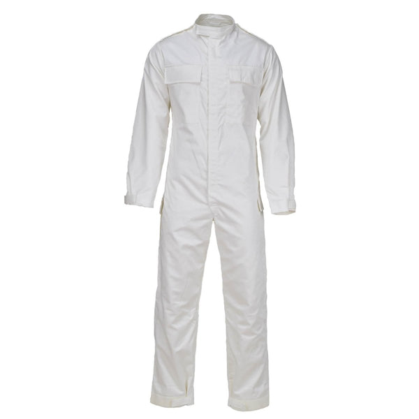 Original British Military white coveralls jumpsuit lightweight roomy fit NEW - GoMilitar