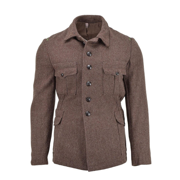 Original Bulgarian Military classic jacket wool winter brown warm windproof NEW - GoMilitar