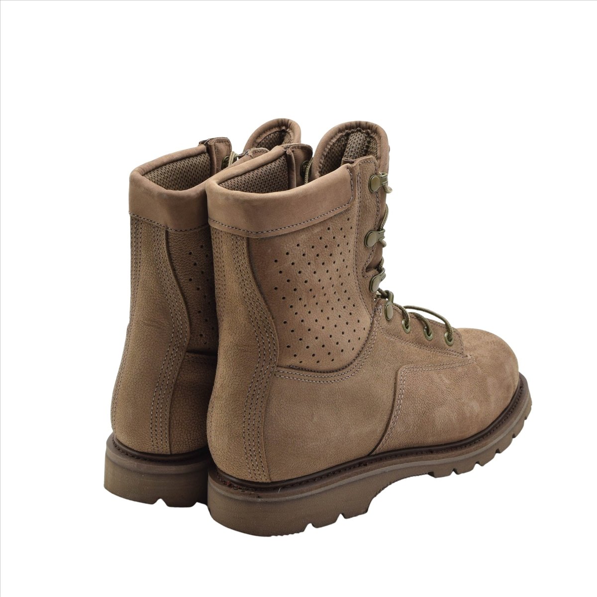 Original Canadian Army Leather Combat Boots Breathable Military Surplus Brown