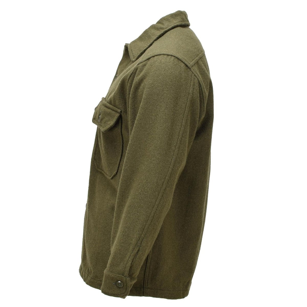 Original Canadian Army Wool Field Jacket Vintage Military Surplus Olive