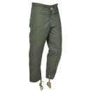 Original Czech Army olive green thermal liner pants with quilted insulation and adjustable drawstring waist and ankles