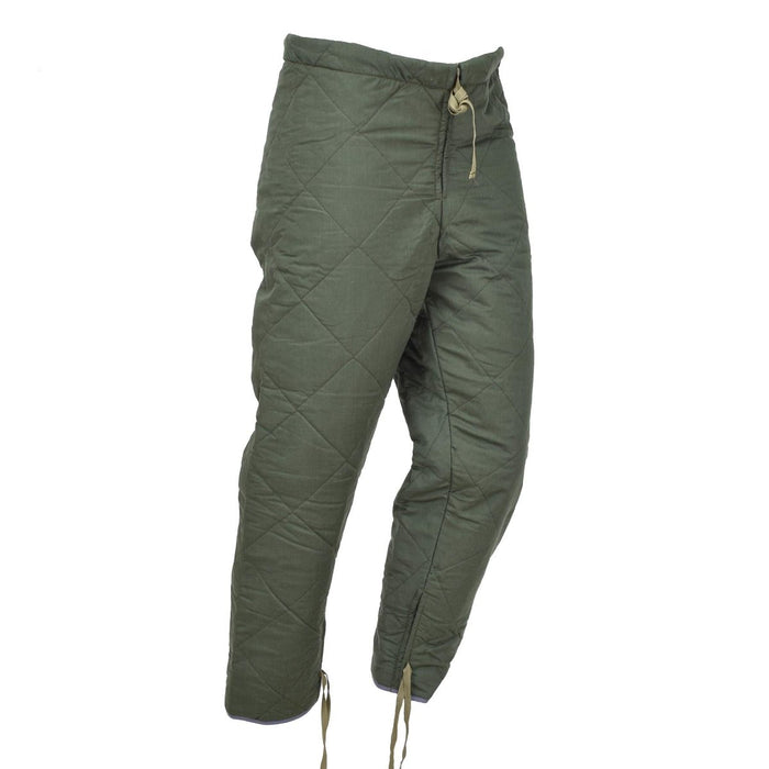 Original Czech Army olive quildted liner pants thermal winter warm underpants vintage NEW