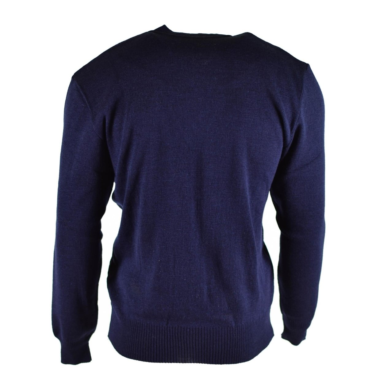 Original Czech army Sweater Jumper Blue Wool V-neck military surplus NEW