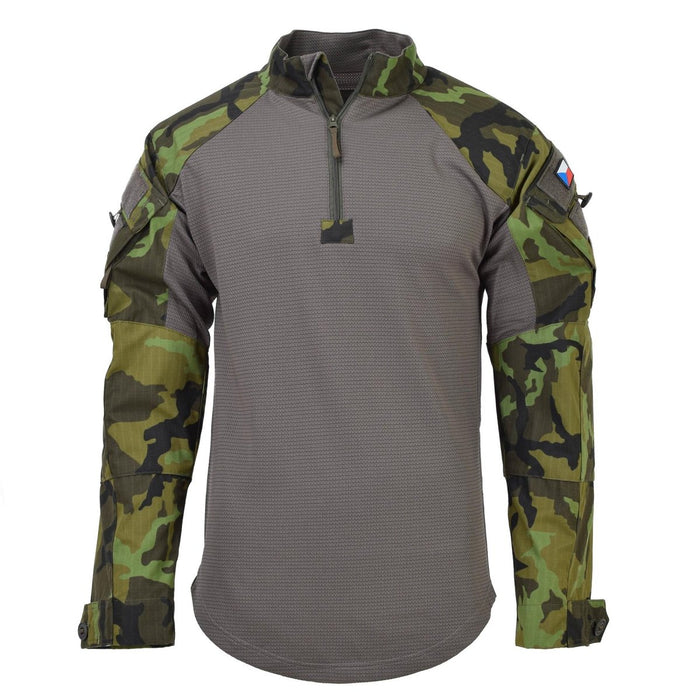 Original Czech army tactical combat shirts ubac woodland camo long sleeve NEW - GoMilitar