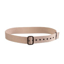 Original Czech military tactical belt in khaki canvas with metal buckle, durable and designed for rugged use.