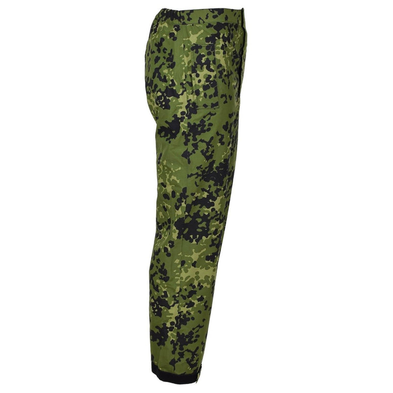 Original Danish military M84 camo rain pants waterproof field combat trousers - GoMilitar