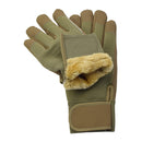 Original Danish Military Tactical Gloves Winter Polycotton Insulated Sand Brown - GoMilitar