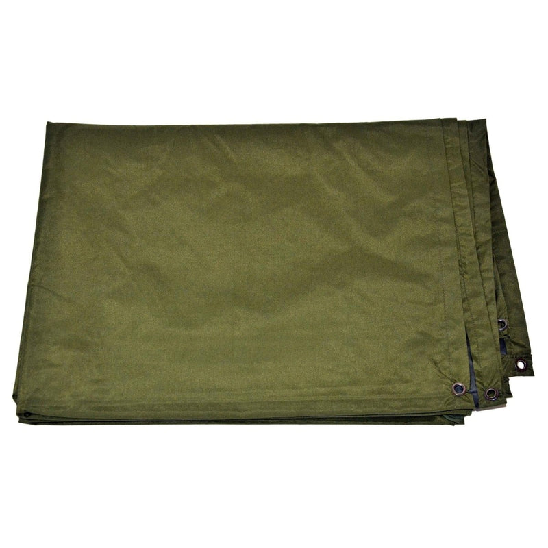 Original Danish Military Waterproof Tarpaulin Poliamide 175x275cm Green