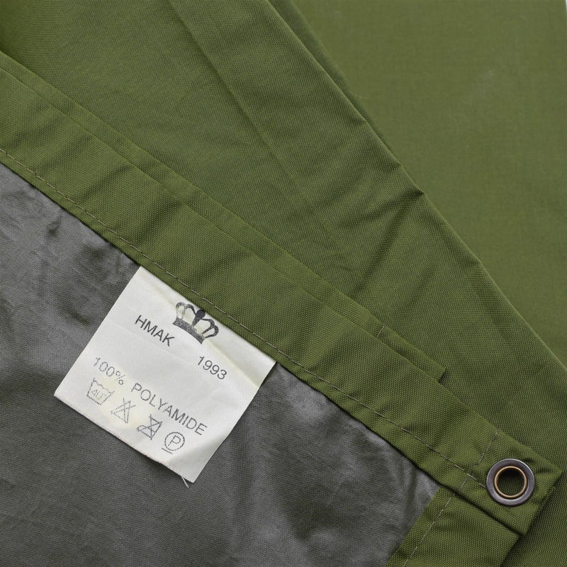 Original Danish Military Waterproof Tarpaulin Poliamide 175x275cm Green