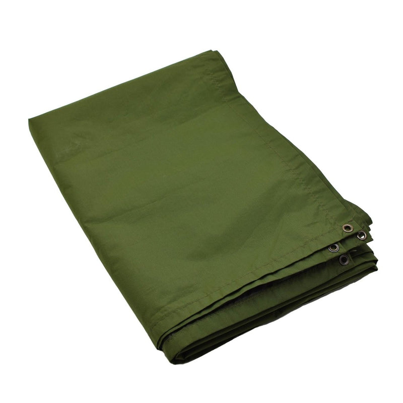 Original Danish Military Waterproof Tarpaulin Poliamide 175x275cm Green