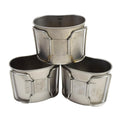 Original Dutch Army Stainless Steel Canteen Cups Camping Bushcraft 6pcs Lot