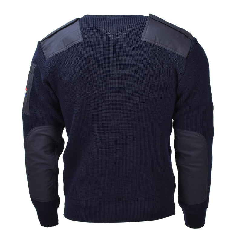 Original Dutch military blue sweater pullover wool bodywarmer long sleeve NEW - GoMilitar