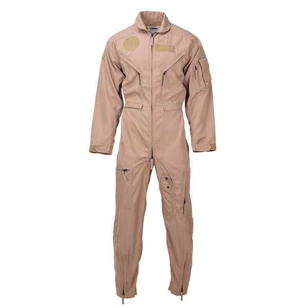 Original Dutch military flight coverall aramid heat resistant jumpsuit Khaki - GoMilitar