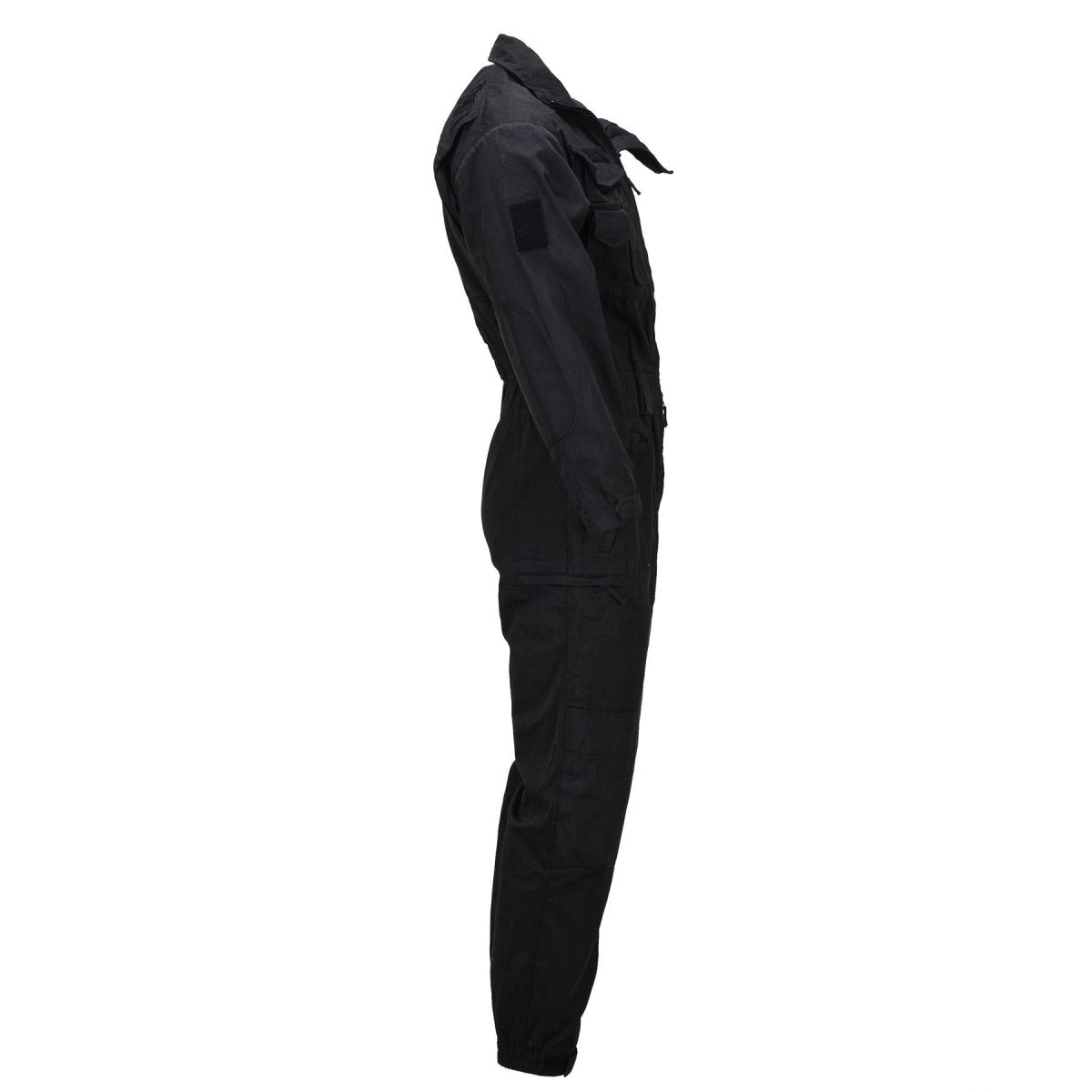Original Dutch Military Flight Coverall Reinforced Knees Double Zipper Black
