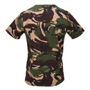 Original Dutch Military T Shirt Lightweight Short Sleeves Woodland Camouflage - GoMilitar