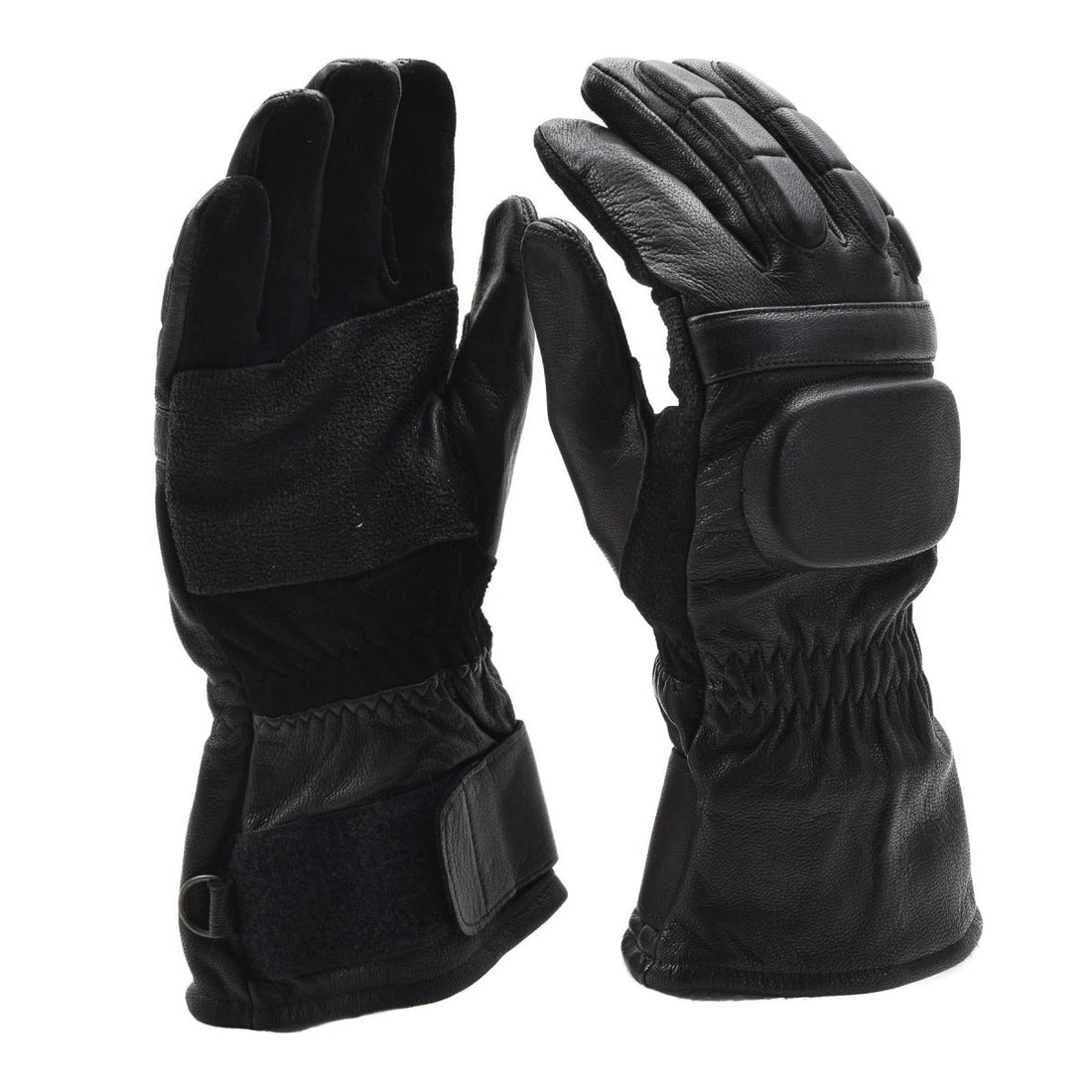 Original Dutch Military Tactical Gloves Reinforeced Knuckle Leather Black