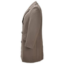 Original Dutch Military Wool Dress Coat Double Breasted Army Issue Khaki - GoMilitar