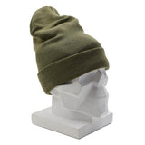 Original Dutch Military WoolGuard Roll Top Wool Beanie Winter Hat Green