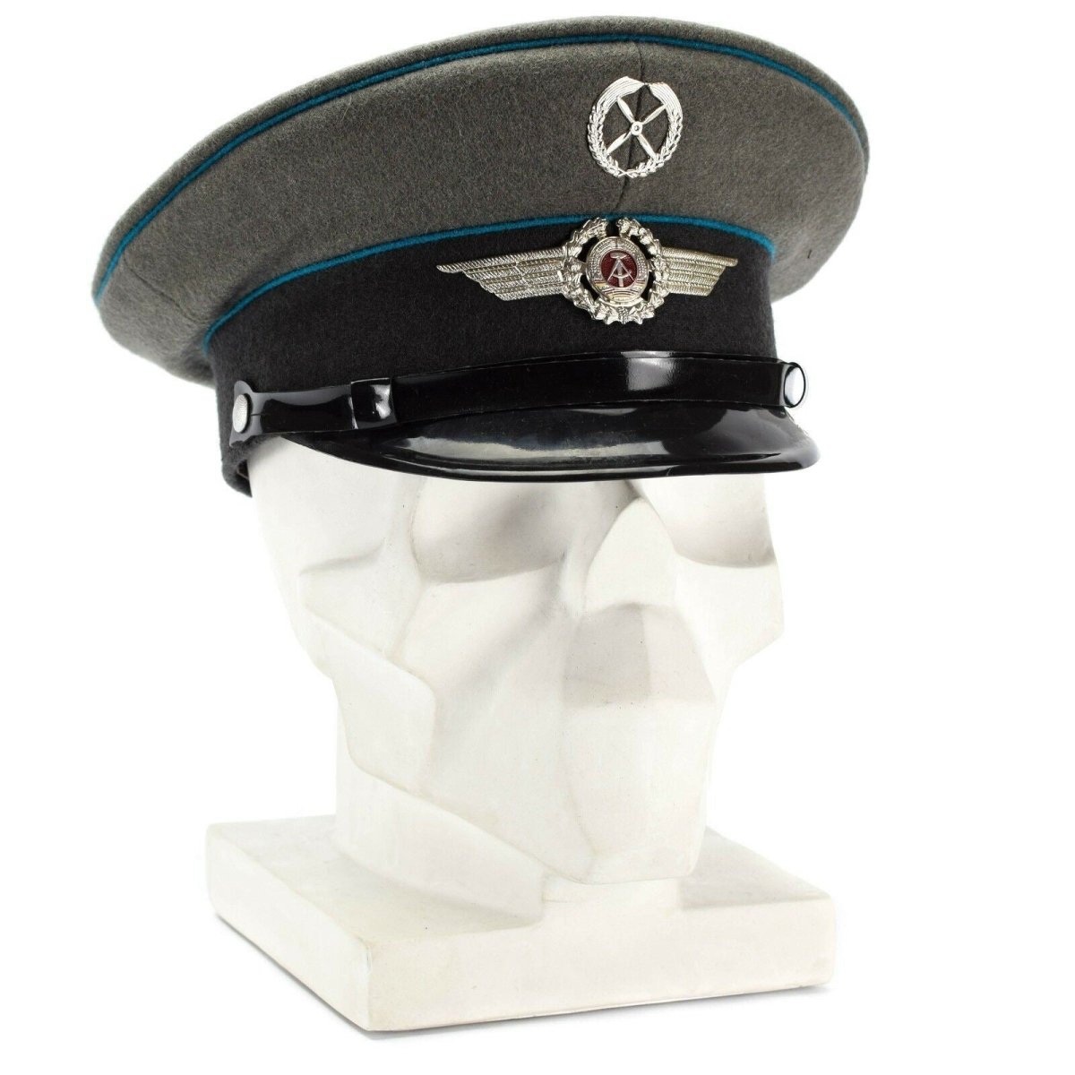 Original East German NVA army visor cap Air forces military peaked hat NEW