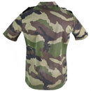 Original French army F2 shirt woodland camo CCE short sleeves Shirts - GoMilitar