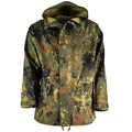 Original German army field Jacket GoreTex Flecktarn waterproof rain gear parka