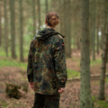 Original German army field jacket parka military issue hooded Flecktarn combat