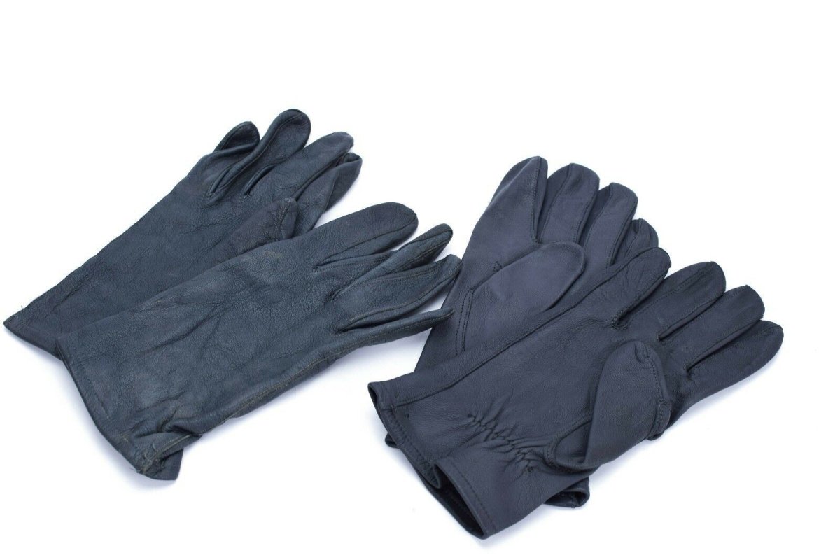Original German army gloves. BW issued military gloves genuine leather grey