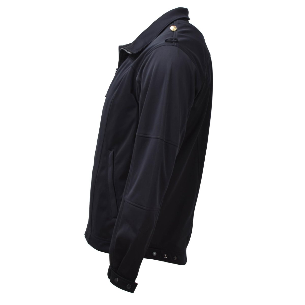 Original German army marine zipped jacket black softshell high collar combat NEW
