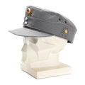 Original german army military Mountain cap Gebirgsjäger grey with flower badge