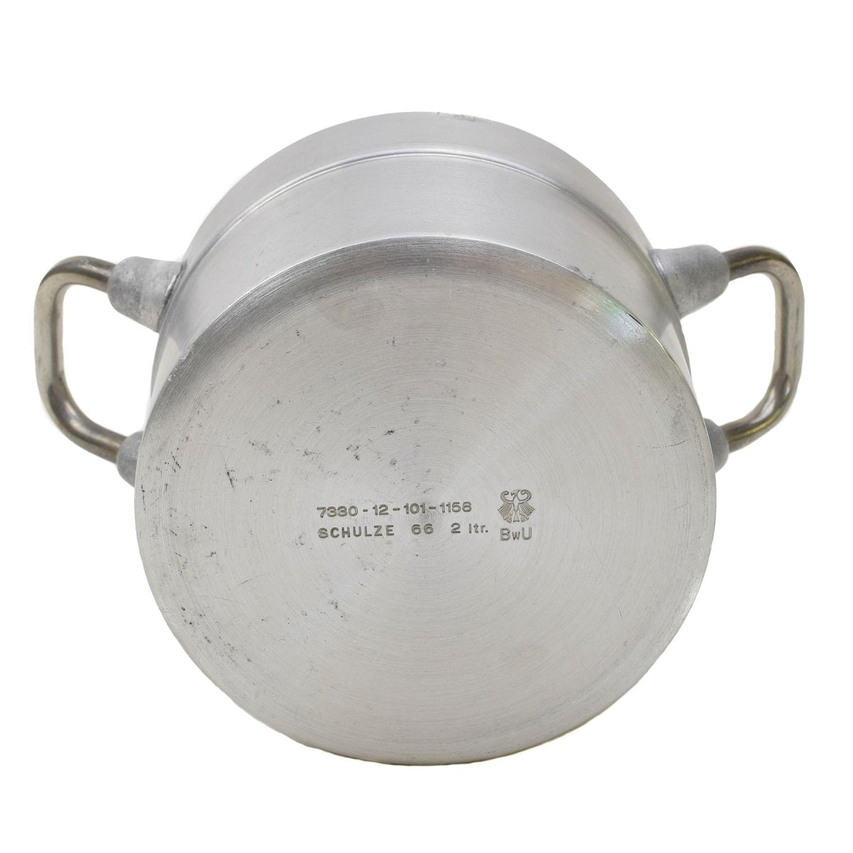 Original German military aluminum 2liters pot lid hiking BW army mess kit NEW