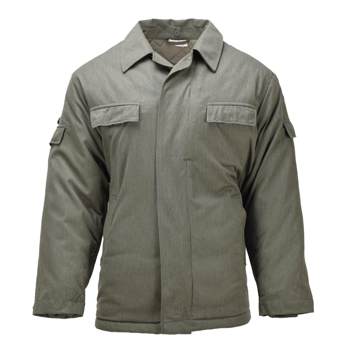 Original German Military DDR Field Coat Army Issue Vintage Surplus Olive