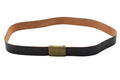 Original German Military Leather Trousers Belt Bundesmarine Army Navy Black