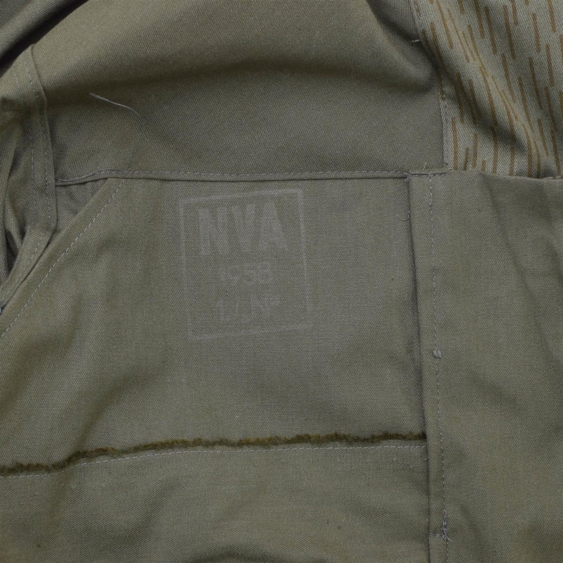 Original German Military NVA strichtarn camo jacket vintage combat field uniform - GoMilitar