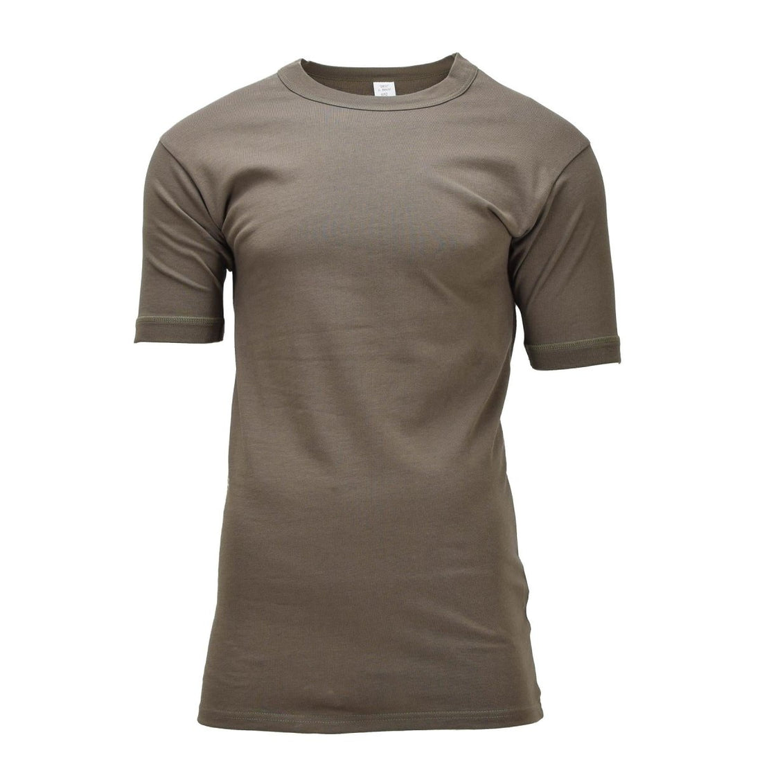 Original German Military Thermal Undershirt Cotton Short Sleeve Surplus Olive