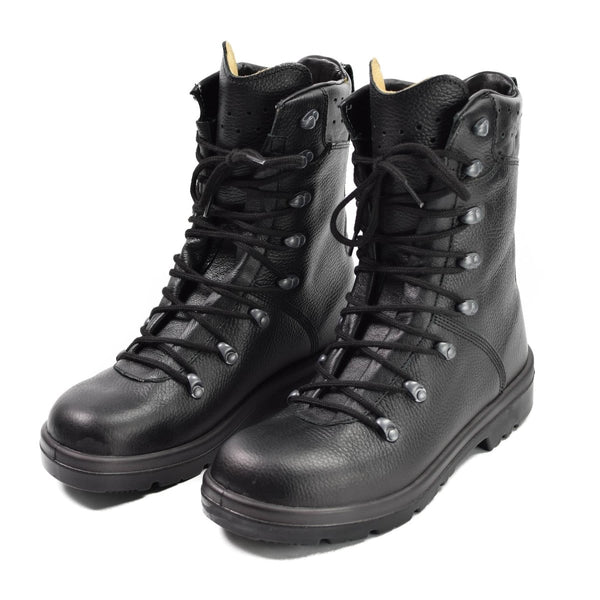 Original Germany army boots black leather field BDU combat BW military issue NEW - GoMilitar