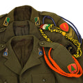 Original Italian army jacket brown parade uniform dress wool military issue