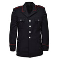 Original Italian military black wool carabinieri formal jacket red stripes NEW