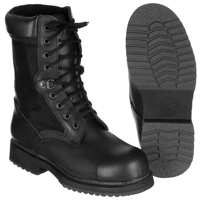 Original Italian Military Combat Shoes Lightweight Leather Winter Black