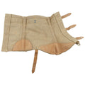 Original Italian Military Gaiters Canvas Leather Inserts Army Surplus Khaki