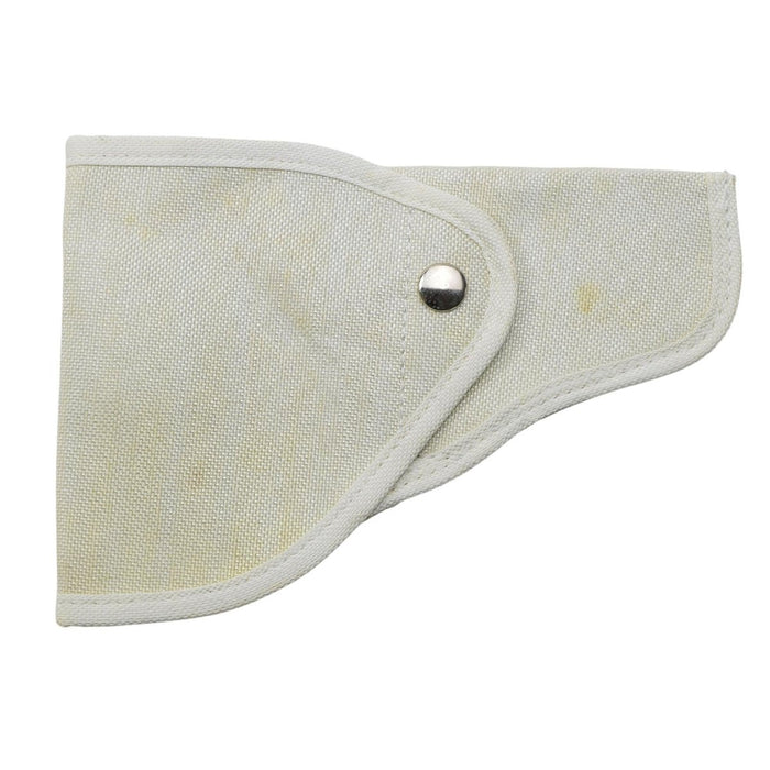 Original Italian Military Pistol Holster Right Hand Durable Canvas White - Surplus Nylon Holsters