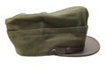 Original Italian military snapback field cap olive wool lightweight vintage