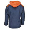 Original Italian Trilaminated Navy Parka Jacket Hooded Vintage Waterproof NEW