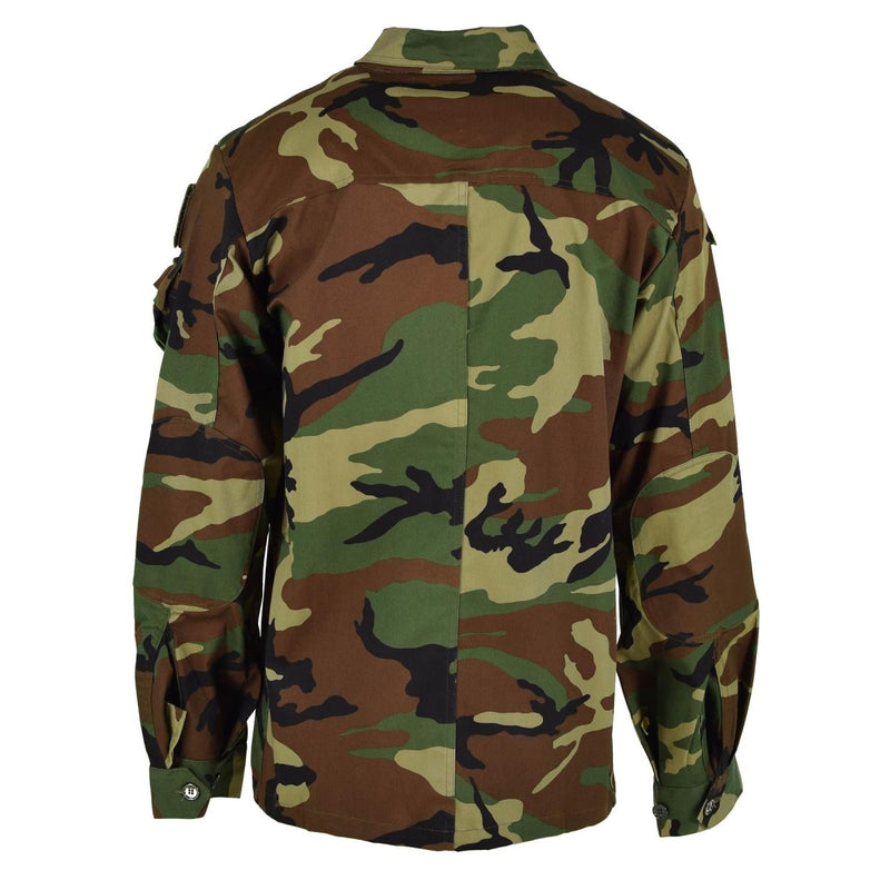 Original Italy military combat jacket lightweight woodland camo army surplus NEW