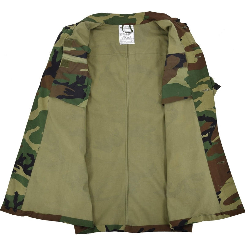 Original Italy military combat jacket lightweight woodland camo army surplus NEW