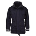 Original Military Dutch black rain jacket waterproof parka wet weather unlined