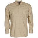 Original Spanish Military Long Sleeve Field Duty Work Shirt Lightweight Khaki in durable polyester blend fabric for tactical and outdoor gear
