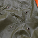 Original Swiss army rain jacket olive civil protection waterproof long coat NEW - GoMilitar