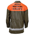 Original Swiss army rain jacket olive civil protection waterproof long coat NEW